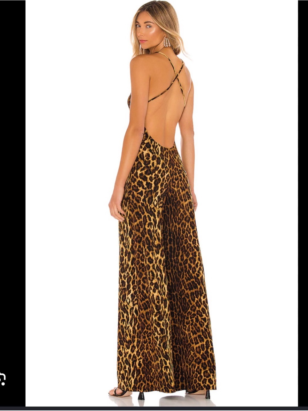 Norma Kamali Leopard-Print Wide-Leg Jumpsuit in Brown and Black